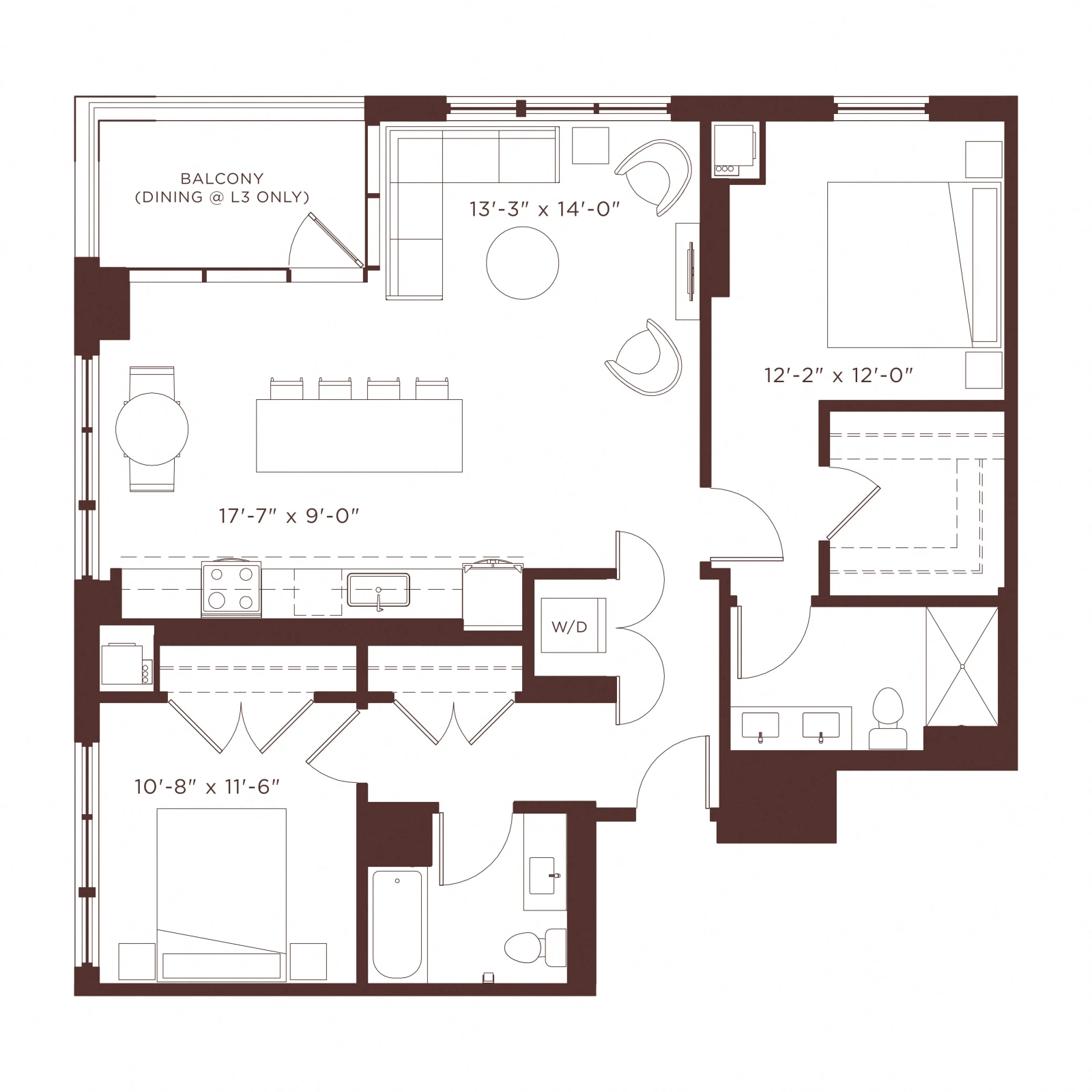 Unit 0702 floor plan