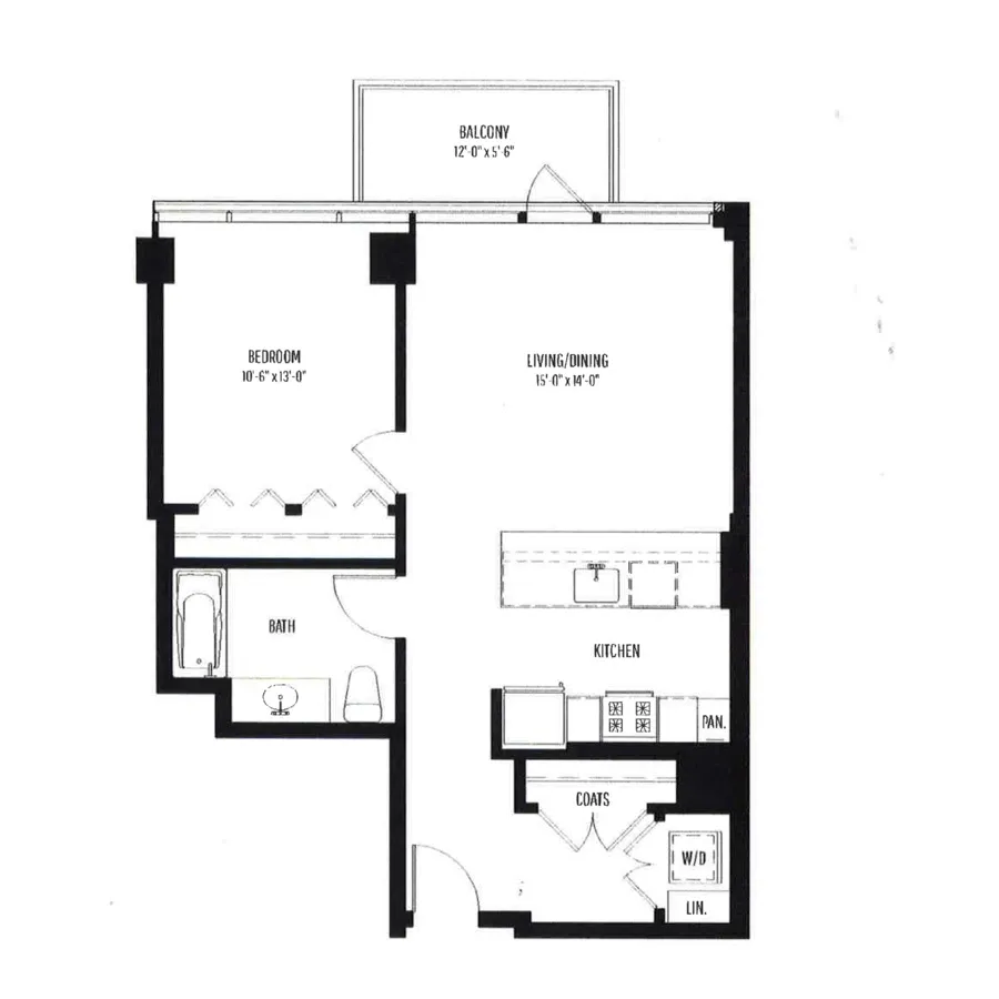 Unit 0705 floor plan