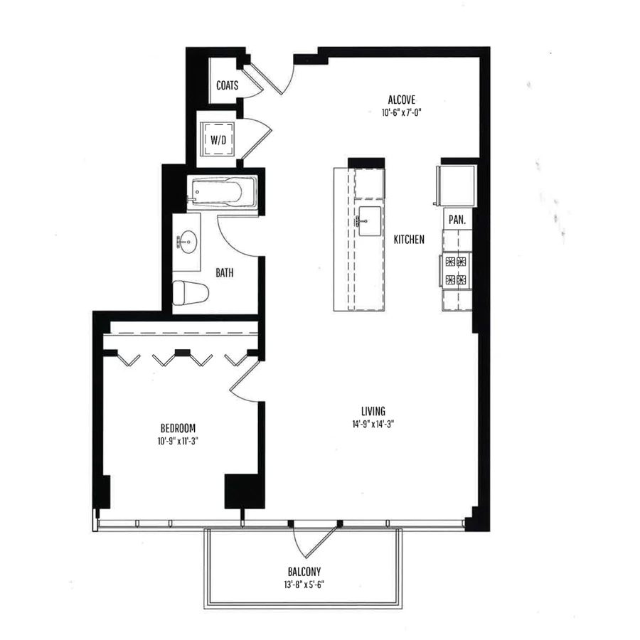 Unit 1412 floor plan