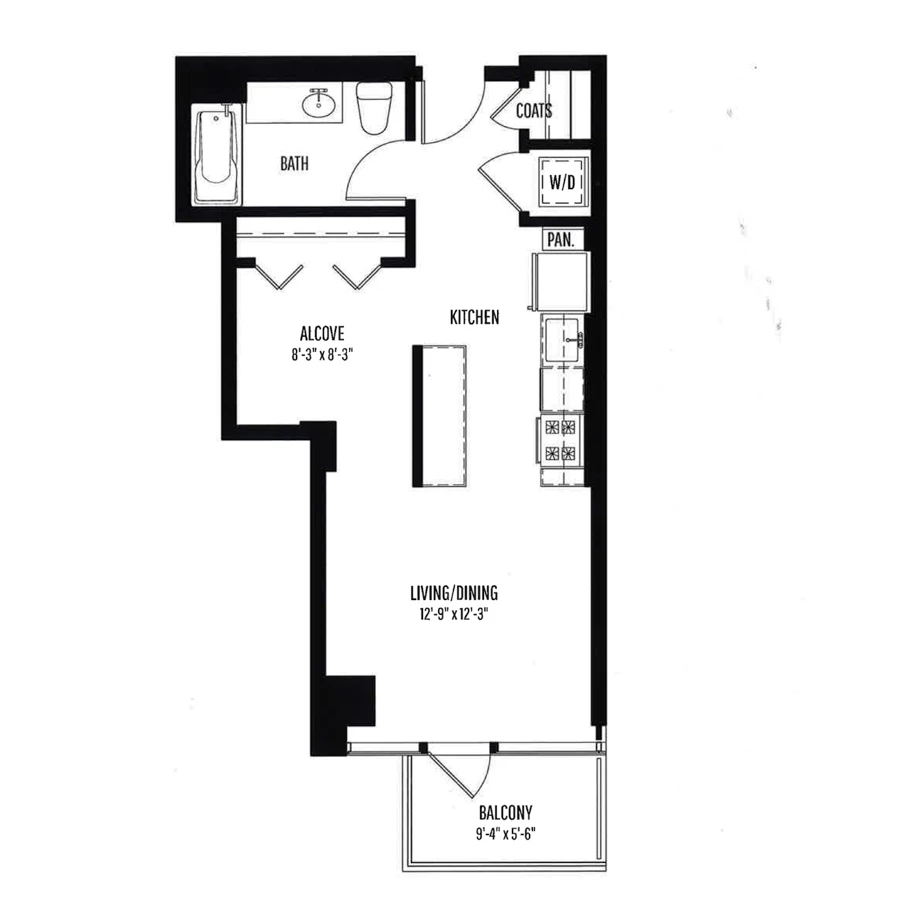 Unit 0523 floor plan
