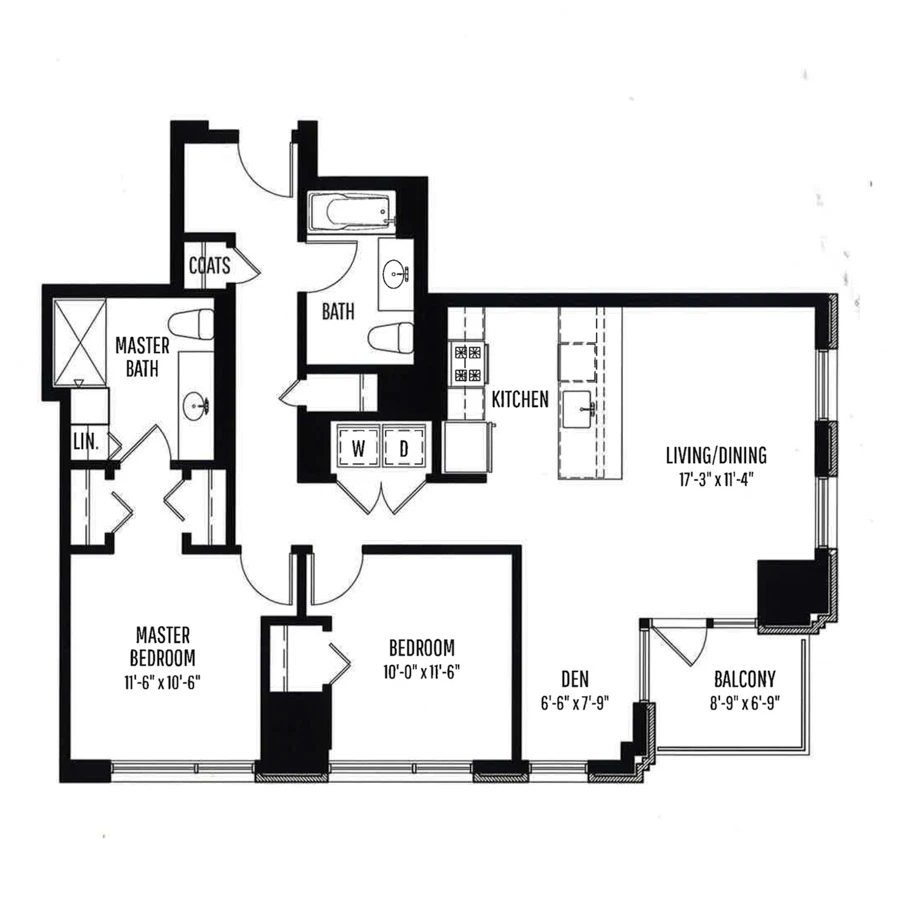 Unit 0701 floor plan