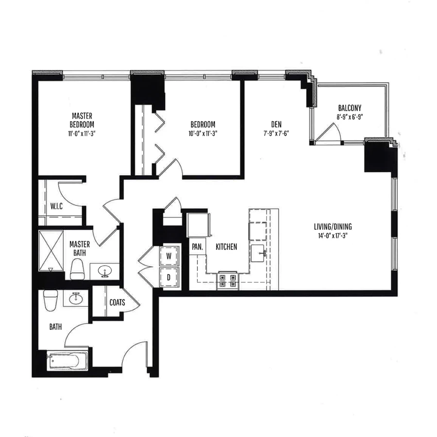 Unit 1503 floor plan