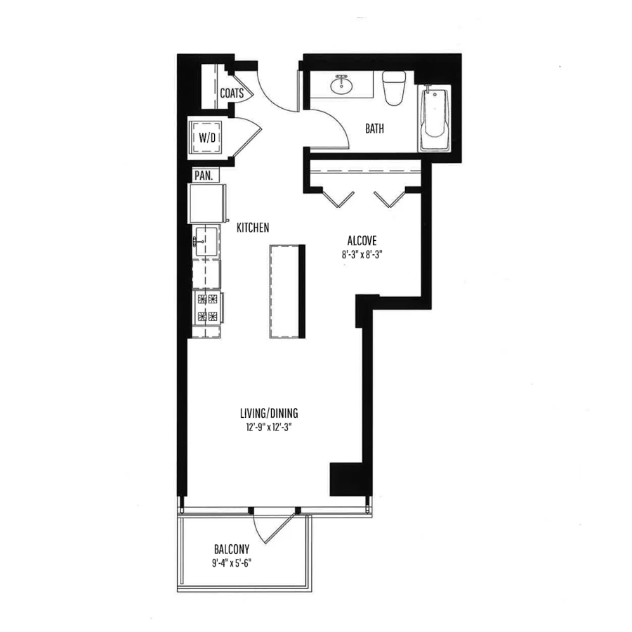 Unit 0824 floor plan