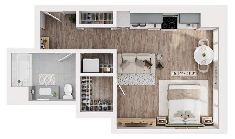 Unit 412 floor plan