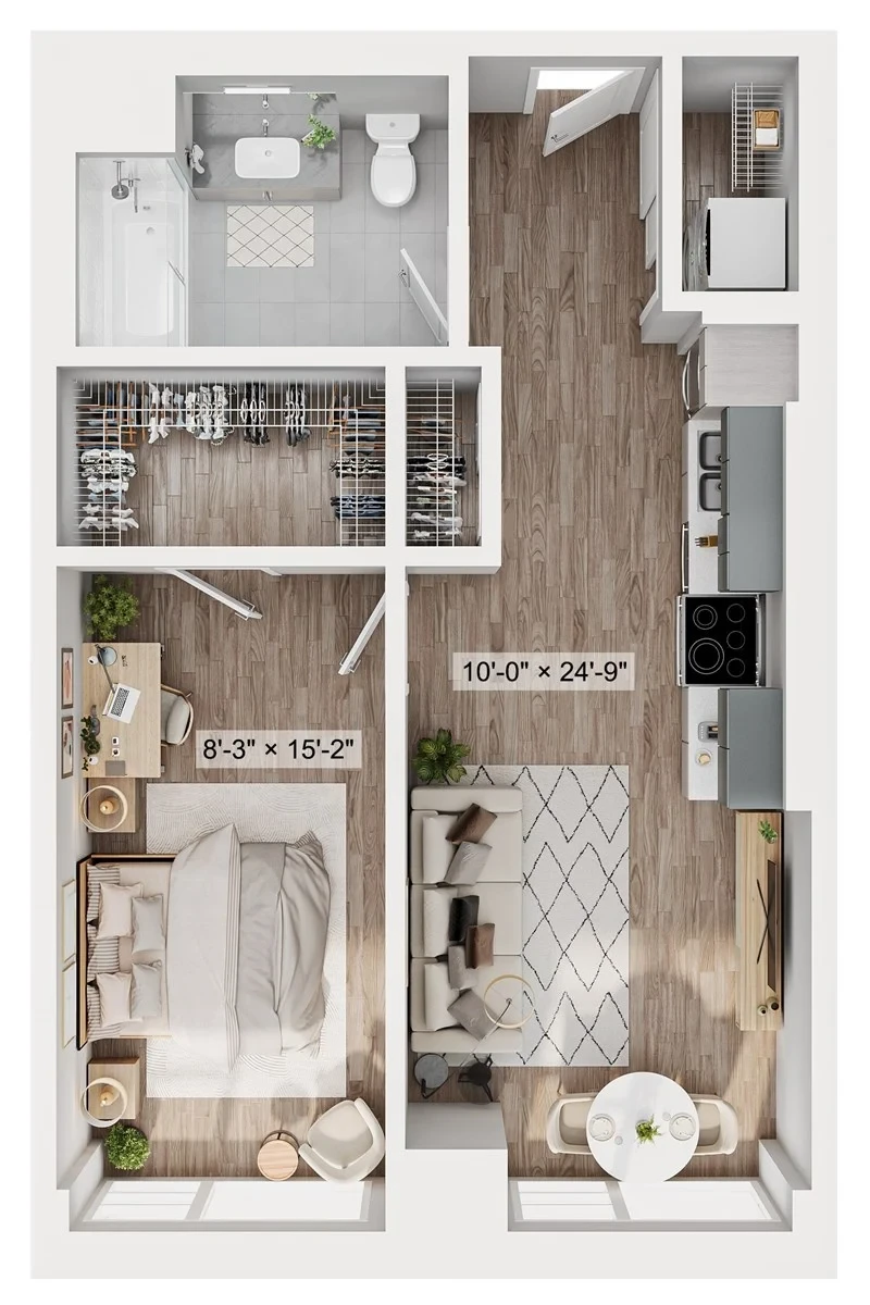 Unit 207 floor plan