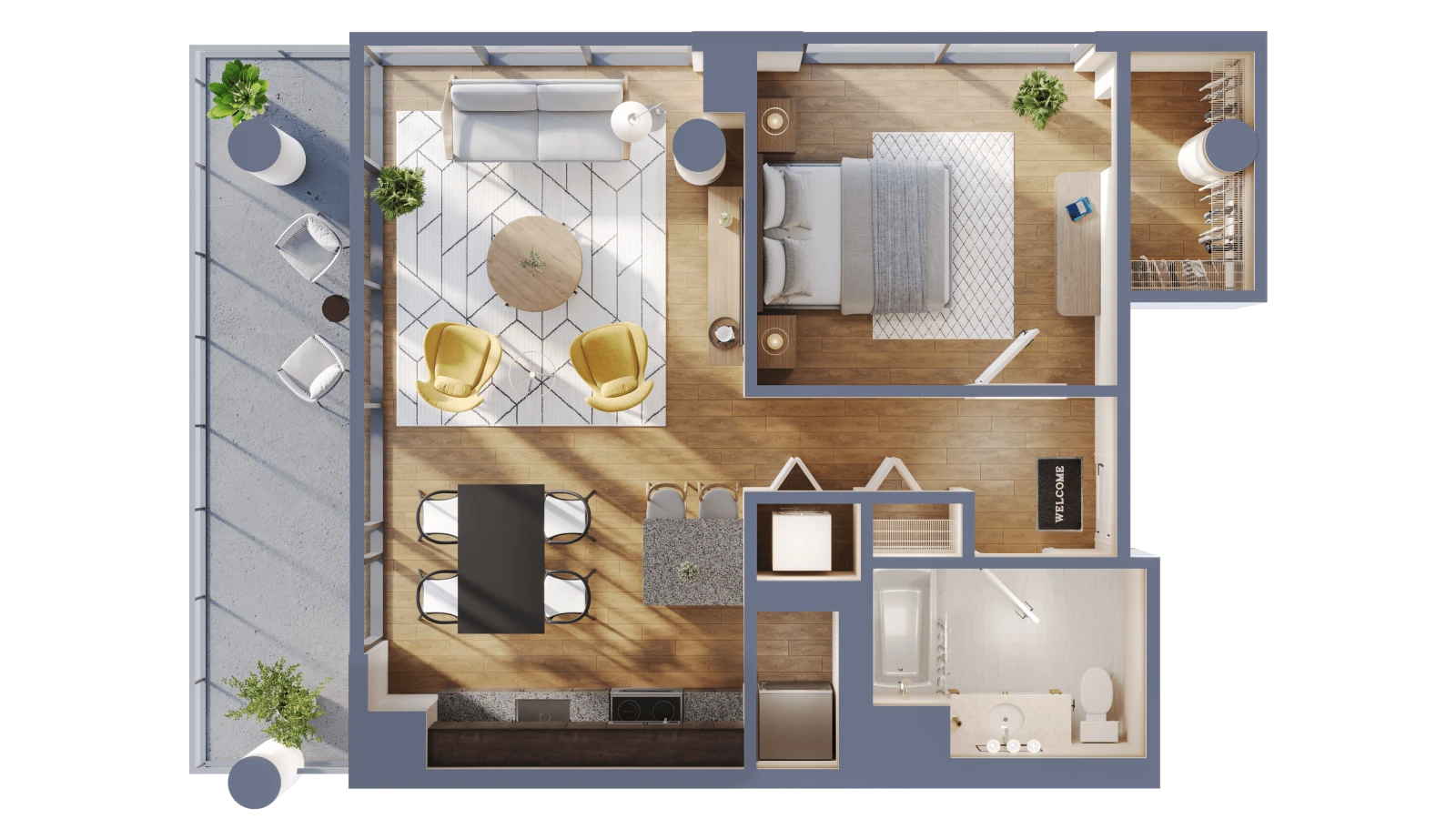 Unit 1813 floor plan