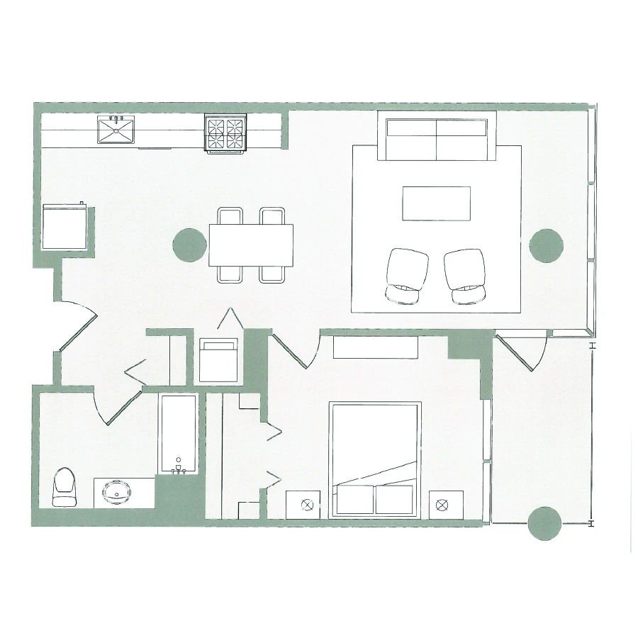 Unit 1210 floor plan