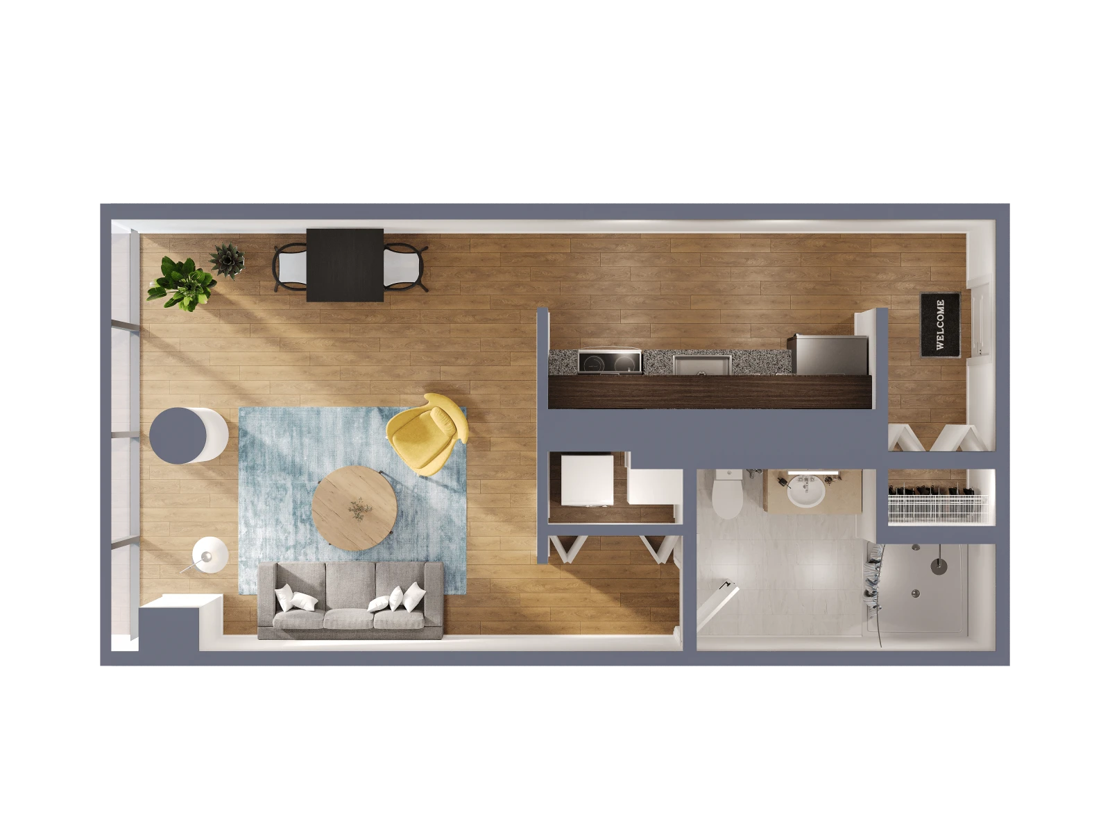 Unit 1803 floor plan