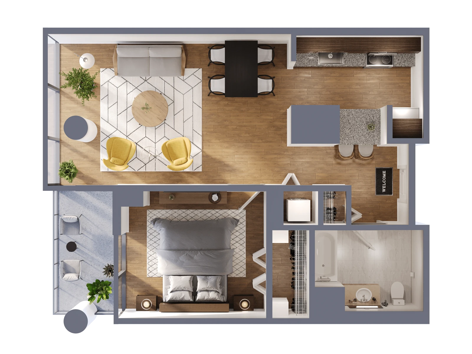 Unit 1114 floor plan