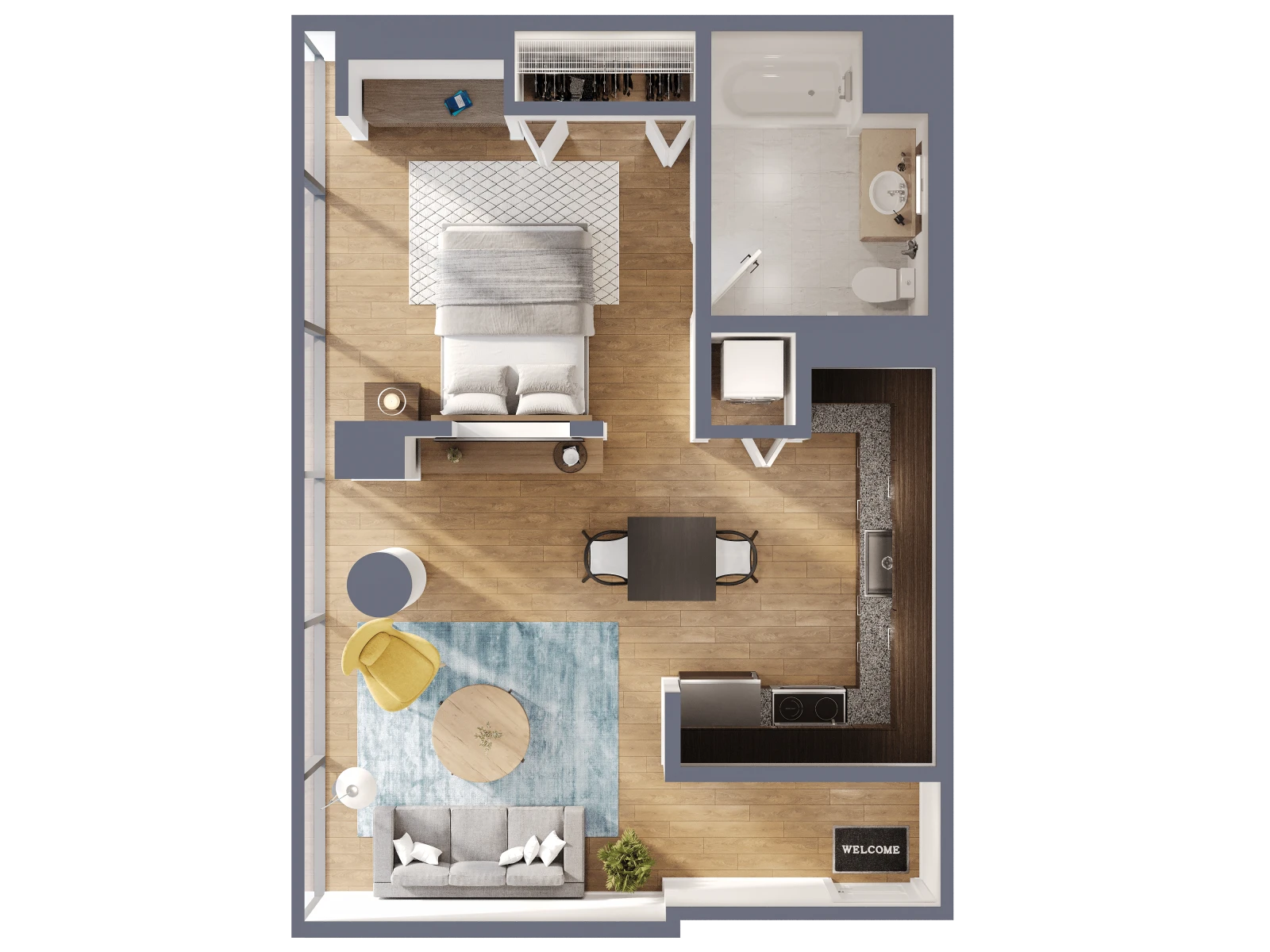 Unit 717 floor plan