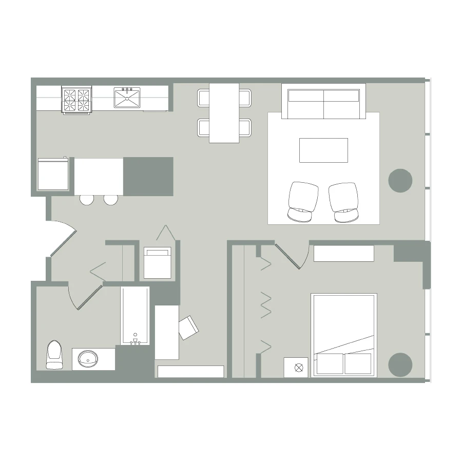 Unit 2004 floor plan