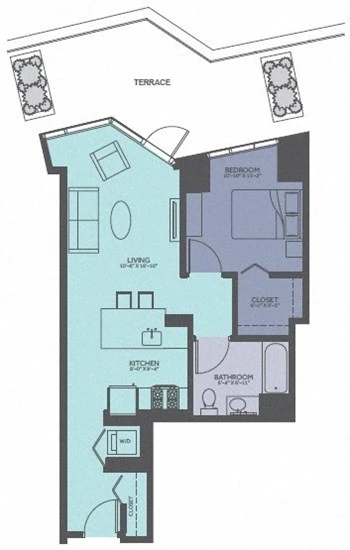 Unit 1001 floor plan