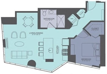 Unit 0804 floor plan
