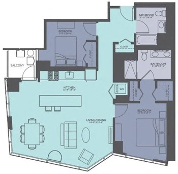 Unit 2504 floor plan