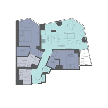 Unit 1211 floor plan
