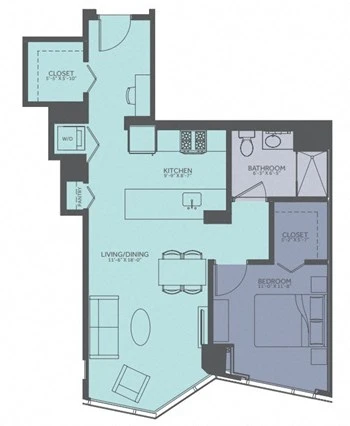 Unit 1308 floor plan