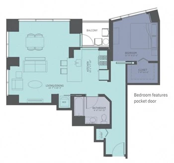 Unit 2303 floor plan