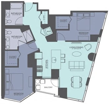 Unit 1610 floor plan