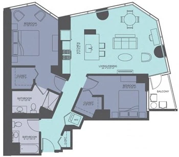 Unit 3511 floor plan