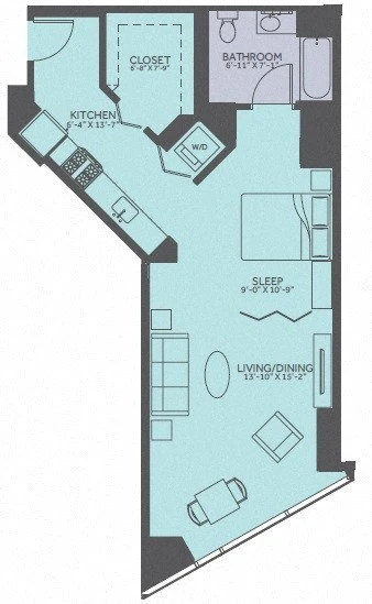 Unit 0411 floor plan