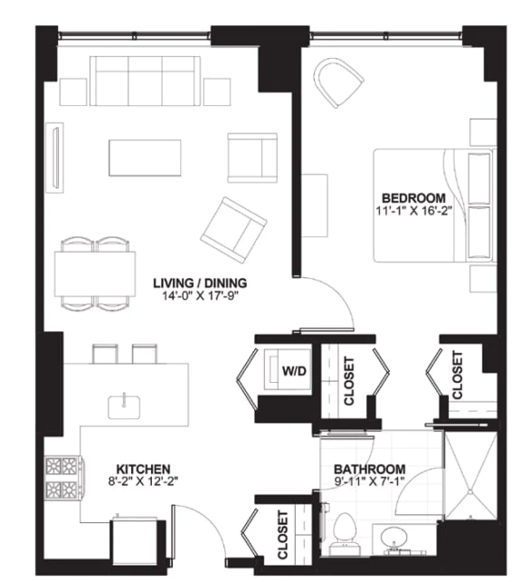 Unit 204 floor plan