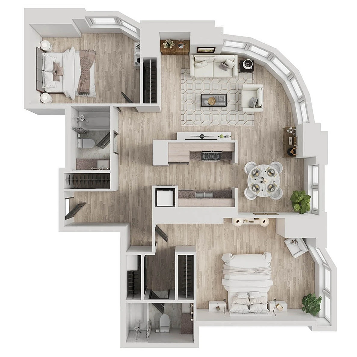 Unit 8E floor plan
