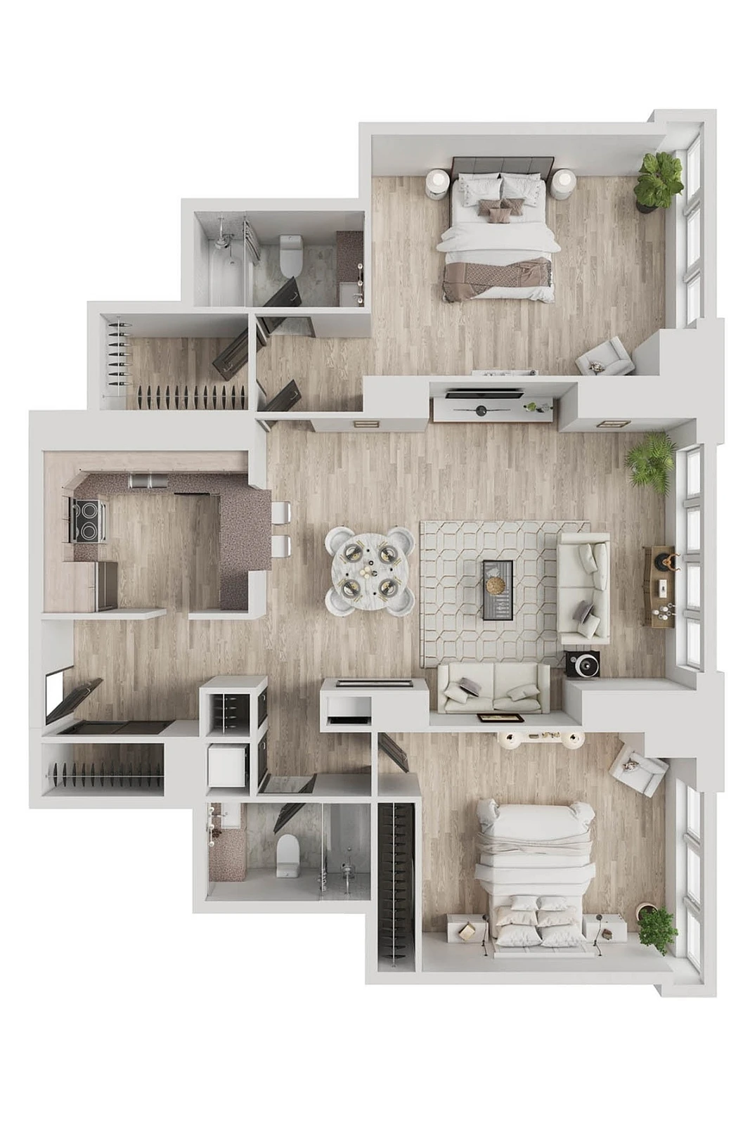 Unit 4F floor plan
