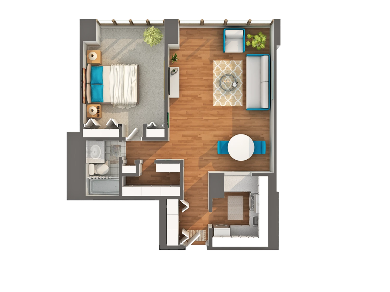 Unit 1605 floor plan