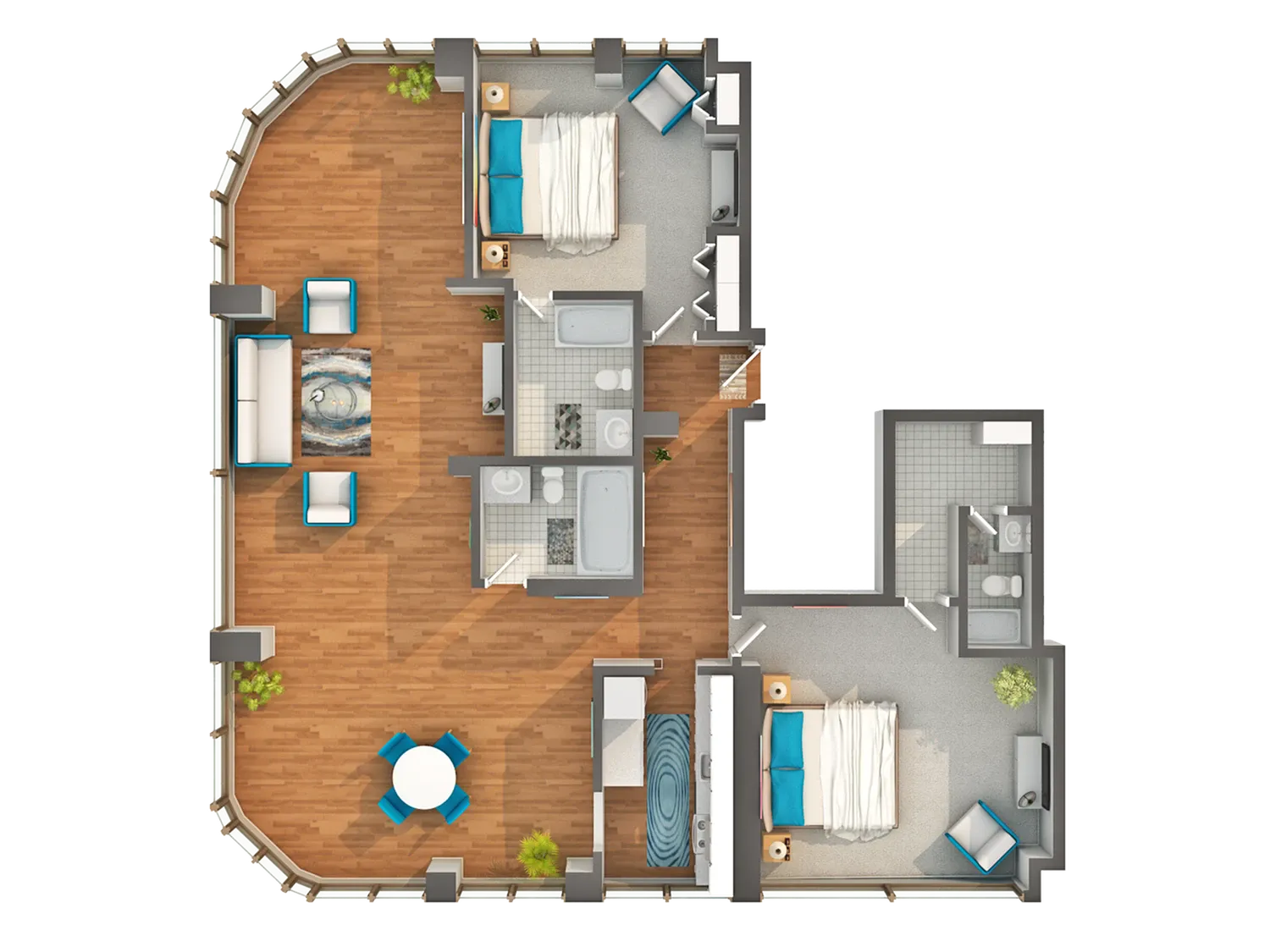 Unit 4511 floor plan