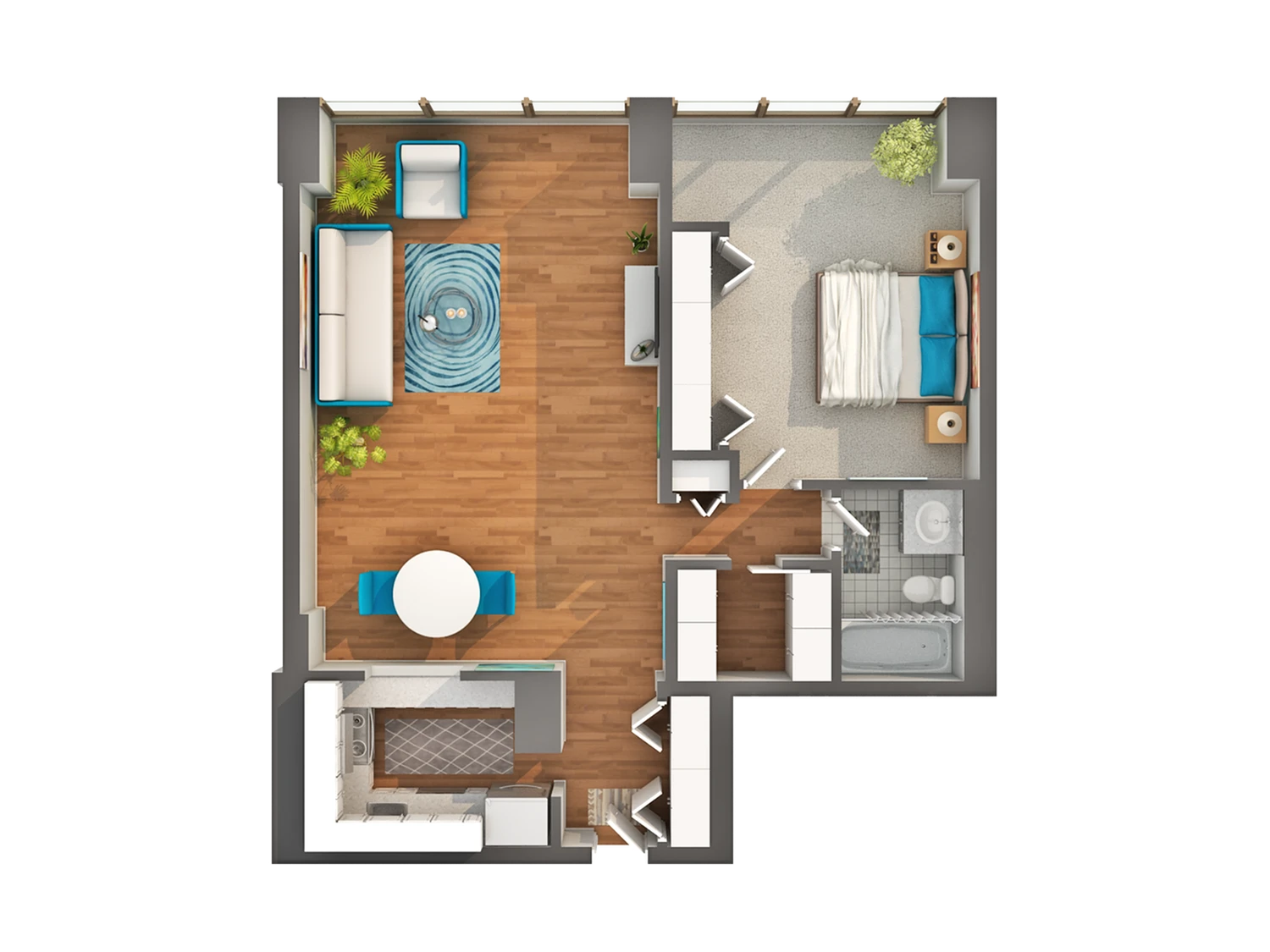Unit 1007 floor plan