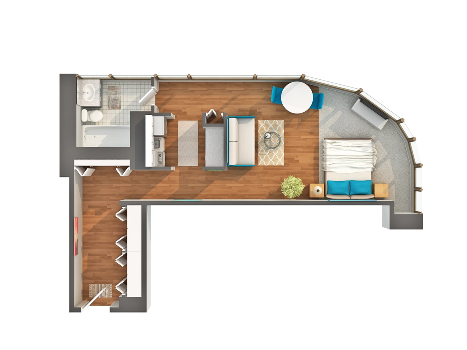 Unit 2411 floor plan