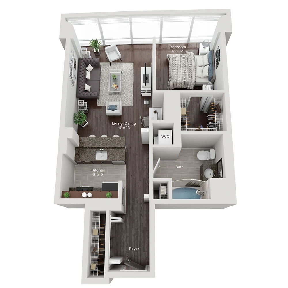 Unit 2001 floor plan