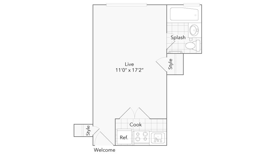 Unit 207 floor plan