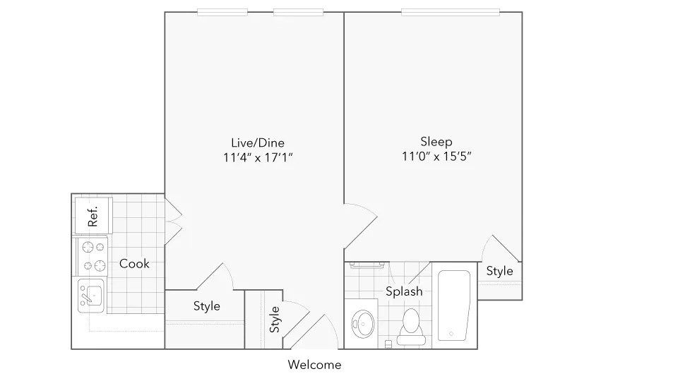 Unit 909 floor plan