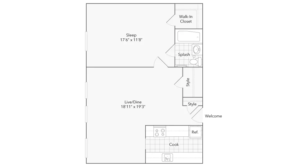 Unit 722 floor plan