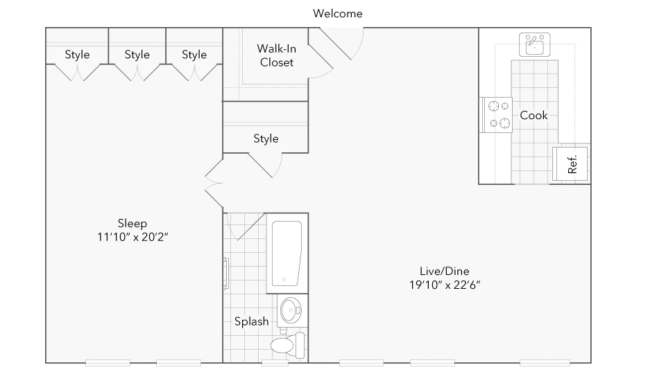 Unit 408 floor plan