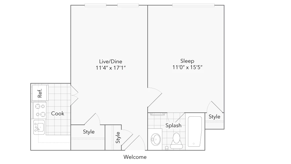 Unit 909 floor plan