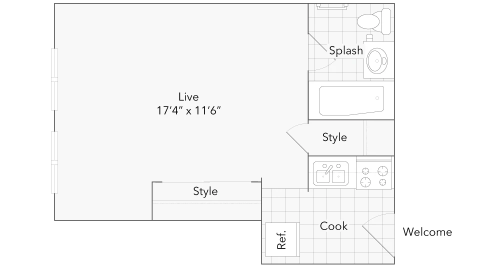 Unit 1518 floor plan