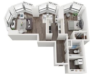 Unit 0806 floor plan