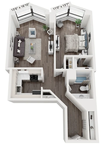 Unit 0609 floor plan