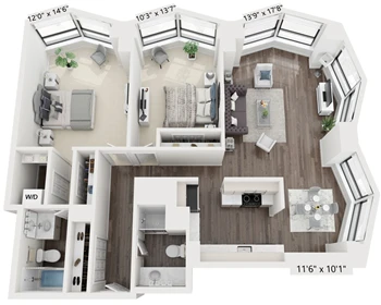 Unit 1111 floor plan