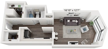 Unit 0307 floor plan