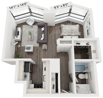 Unit 0404 floor plan
