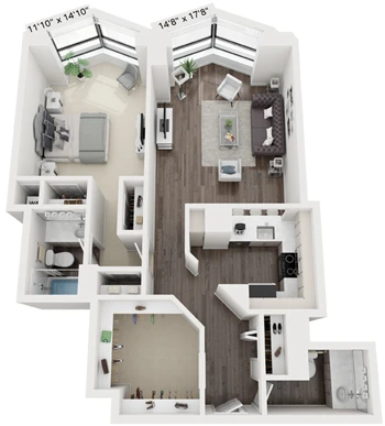 Unit 4801 floor plan