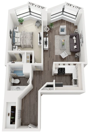 Unit 0808 floor plan