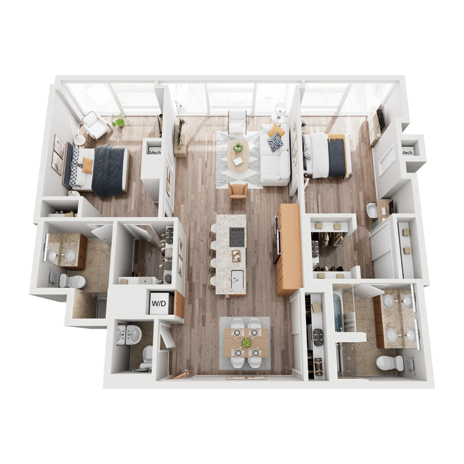Unit 3708 floor plan