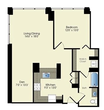 Unit 2501 floor plan