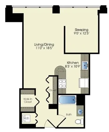 Unit 2010 floor plan