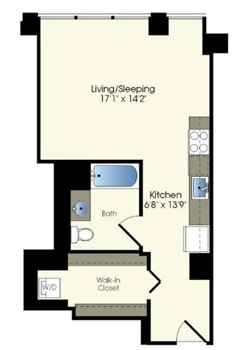 Unit 1807 floor plan