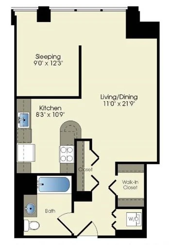 Unit 3809 floor plan